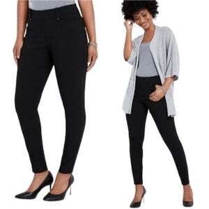 Pants Maurices Black Skinny Dress Slacks Trousers Women's Size 1/2 Short